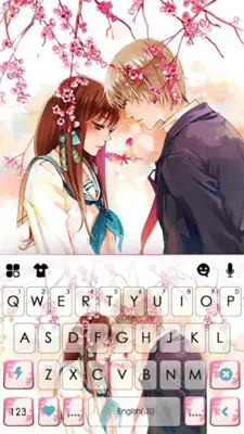 Sakura Love Keyboard Backgroun android App screenshot 0